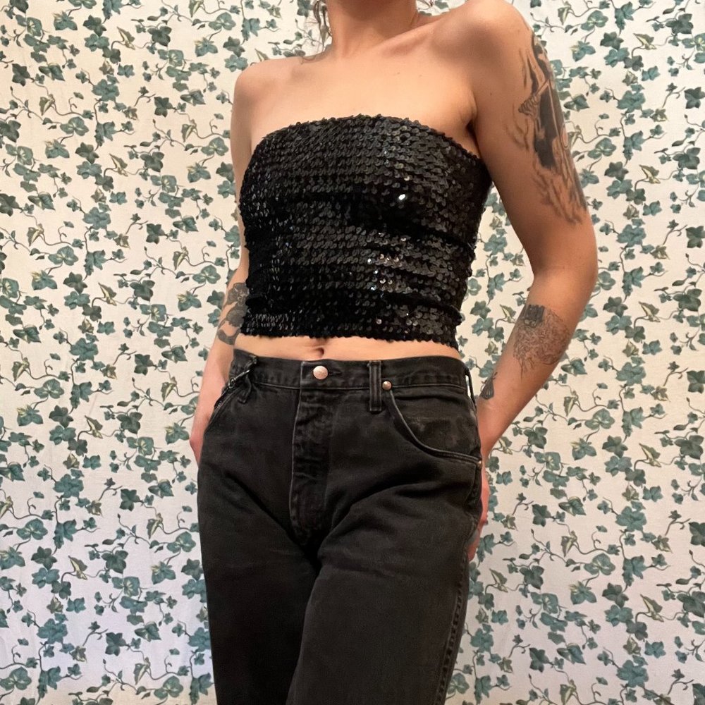 Vintage Hugo Buscati Sequin top